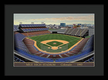 Load image into Gallery viewer, Mile High Stadium 1993 - Framed Print
