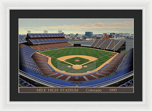 Load image into Gallery viewer, Mile High Stadium 1993 - Framed Print
