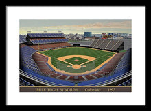 Load image into Gallery viewer, Mile High Stadium 1993 - Framed Print
