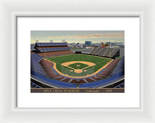 Load image into Gallery viewer, Mile High Stadium 1993 - Framed Print
