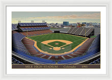 Load image into Gallery viewer, Mile High Stadium 1993 - Framed Print
