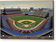 Load image into Gallery viewer, Mile High Stadium 1993 - Acrylic Print
