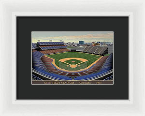 Mile High Stadium 1993 - Framed Print