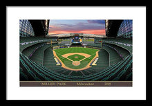 Load image into Gallery viewer, Miller Park 2001 - Framed Print
