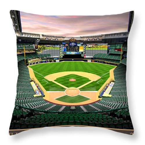 Miller Park 2001 - Throw Pillow