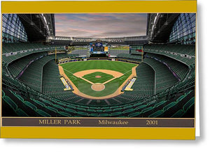 Miller Park 2001 - Greeting Card