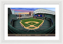 Load image into Gallery viewer, Minute Maid Park 2017 - Framed Print
