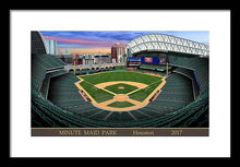 Load image into Gallery viewer, Minute Maid Park 2017 - Framed Print
