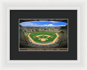 Municipal Stadium 1955 - Framed Print