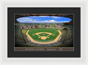 Municipal Stadium 1955 - Framed Print