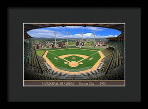 Municipal Stadium 1955 - Framed Print