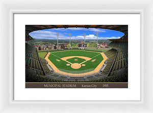 Municipal Stadium 1955 - Framed Print