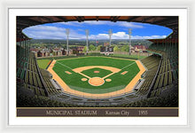 Load image into Gallery viewer, Municipal Stadium 1955 - Framed Print
