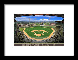 Municipal Stadium 1955 - Framed Print