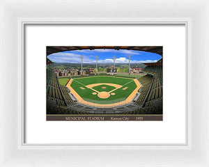 Municipal Stadium 1955 - Framed Print