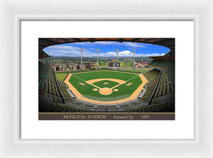 Municipal Stadium 1955 - Framed Print