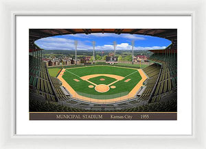 Municipal Stadium 1955 - Framed Print