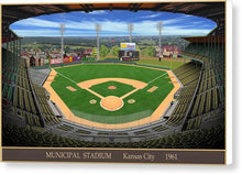 Load image into Gallery viewer, Municipal Stadium 1961 - Canvas Print
