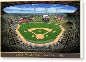 Municipal Stadium 1961 - Canvas Print