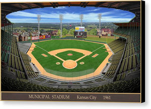 Municipal Stadium 1961 - Canvas Print