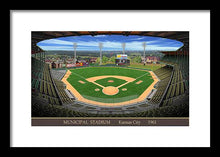 Load image into Gallery viewer, Municipal Stadium 1961 - Framed Print
