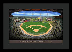 Municipal Stadium 1961 - Framed Print