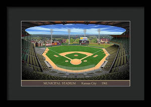 Municipal Stadium 1961 - Framed Print