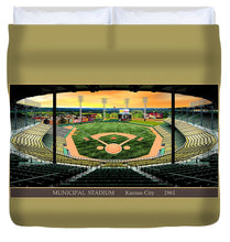 Load image into Gallery viewer, Municipal Stadium 1961 - Duvet Cover
