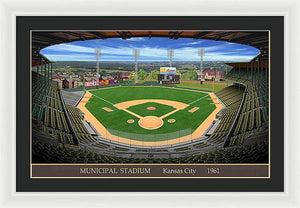 Municipal Stadium 1961 - Framed Print