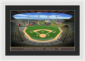 Municipal Stadium 1961 - Framed Print