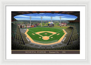 Municipal Stadium 1961 - Framed Print