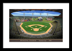 Municipal Stadium 1961 - Framed Print