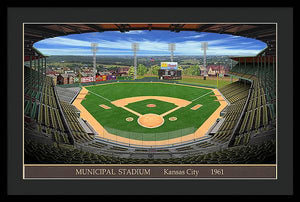 Municipal Stadium 1961 - Framed Print