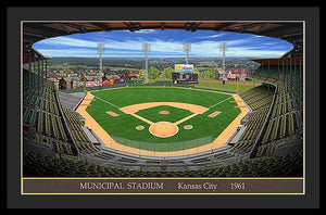 Municipal Stadium 1961 - Framed Print