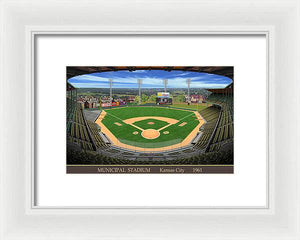 Municipal Stadium 1961 - Framed Print