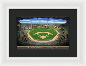 Municipal Stadium 1961 - Framed Print