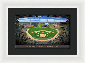 Municipal Stadium 1961 - Framed Print