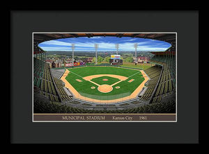 Municipal Stadium 1961 - Framed Print