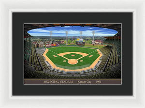 Municipal Stadium 1961 - Framed Print