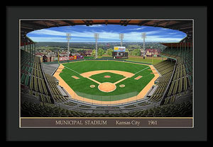 Municipal Stadium 1961 - Framed Print