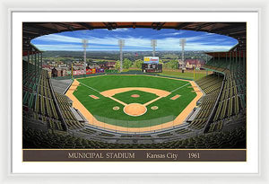 Municipal Stadium 1961 - Framed Print