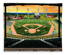 Load image into Gallery viewer, Municipal Stadium 1961 - Blanket
