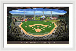 Municipal Stadium 1961 - Framed Print