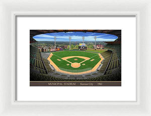 Municipal Stadium 1961 - Framed Print