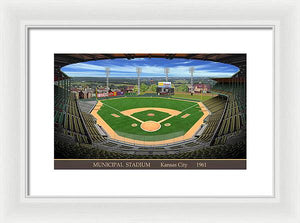 Municipal Stadium 1961 - Framed Print