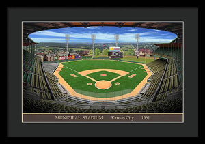 Municipal Stadium 1961 - Framed Print