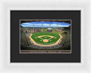 Municipal Stadium 1961 - Framed Print