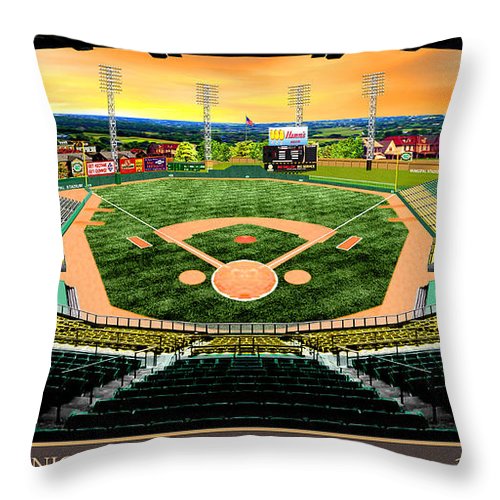 Municipal Stadium 1961 - Throw Pillow