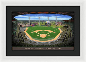 Municipal Stadium 1961 - Framed Print