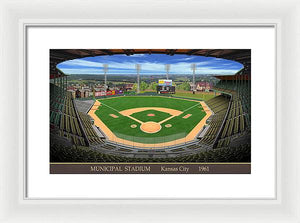 Municipal Stadium 1961 - Framed Print